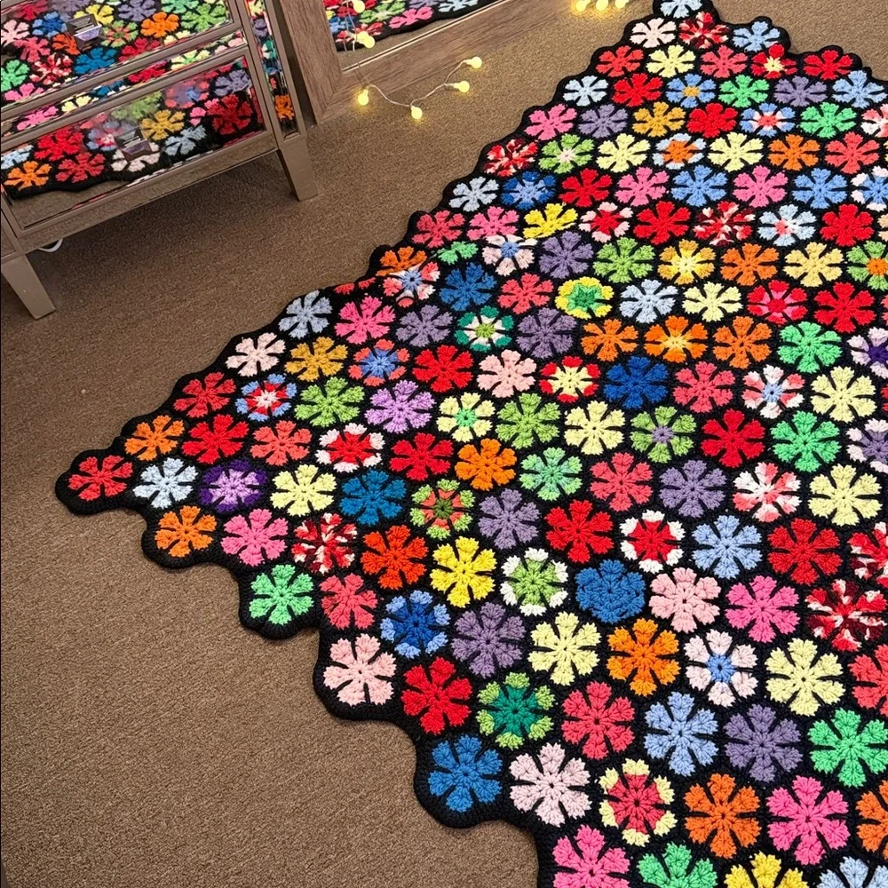 Urban Renewal One-Of-A-Kind Crochet Throw Blanket